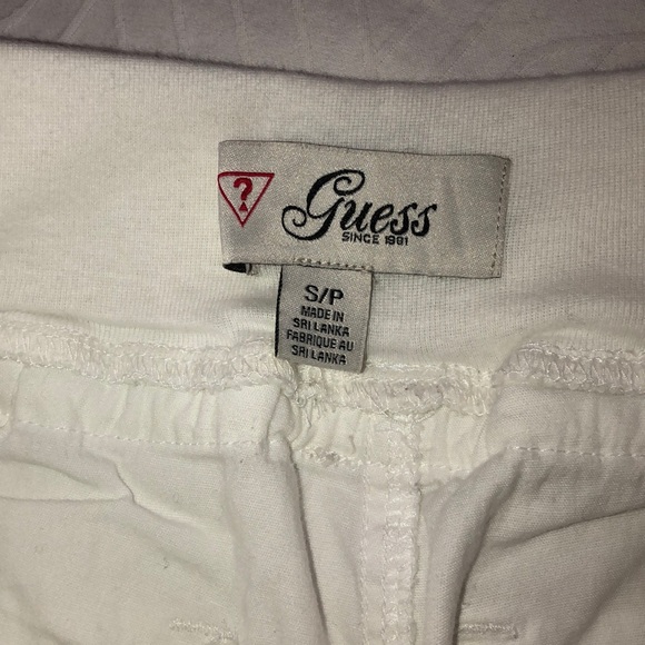 Jogger style cropped white Guess pants - Picture 5 of 6